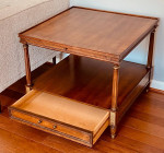 Drexel Heritage Walnut Side Table Square