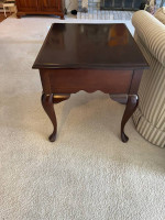 Solid Wood Queen Anne Style Side Table