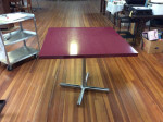 Luncheonette Table--Maroon Top