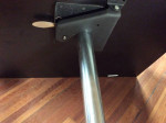 Luncheonette Table--Maroon Top
