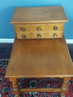 Solid Wood Side Table with Drawer