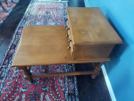 Solid Wood Side Table with Drawer