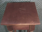 Tall Narrow Hard Wood Column Accent Table Plant Stand Bombay Company