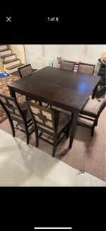 Kitchen Dining Table with 6 chairs