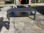 Large Black Rectangular Plywood Coffee Table