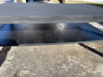 Large Black Rectangular Plywood Coffee Table