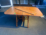 ..Wooden Drop leap table with Extension::