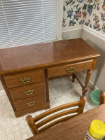 2 types fucctional desk+ kitchen table folding 4 chairs