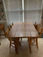 2 types fucctional desk+ kitchen table folding 4 chairs