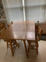 2 types fucctional desk+ kitchen table folding 4 chairs