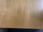 wood and metal coffee table