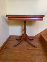 Antique Duncan Phyfe Mahogany Console Wall Game Card Dining Table