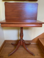 Antique Duncan Phyfe Mahogany Console Wall Game Card Dining Table