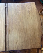 Wood Dining Room Table With 4 Chairs, 1 Leaf