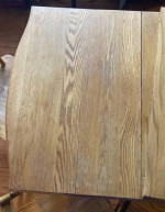Wood Dining Room Table With 4 Chairs, 1 Leaf
