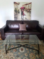 glass coffee table