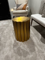 Reduced — GOLD DRUM ACCENT TABLE