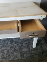 artist drawing drafting table 2 drawers adjustable angle top metal and