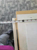 artist drawing drafting table 2 drawers adjustable angle top metal and