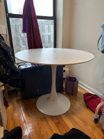 White dining table