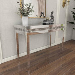 New in Box Deco 79 Wood Mirrored Console Table 47"x20"x32"