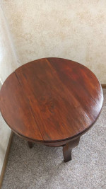 Beautiful Mahogany Rich Tone Wood Table 23"W X 24"H See Our Other Grea