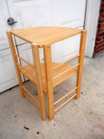Corner table hardwood