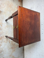 Antique Mahogany 2 Drawers Side Table.