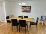 Simplistic Dining Room Table and Chairs