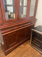 Cherry Dining Room Set | Table, China Cabinet, & 6 Chairs (Great Cond)