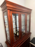 Cherry Dining Room Set | Table, China Cabinet, & 6 Chairs (Great Cond)