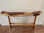 New Hand Built Solid Red Cedar Wood Live Edge Natural Look Table