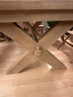 Toscana extending dining table and bench Pottery Barn