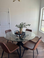 Refurbished Glass Dining Table Set by Pier One Imports - Like New!