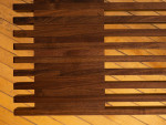 Handmade MCM Inspired Walnut Slat Bench Coffee Table - PRAIRIE