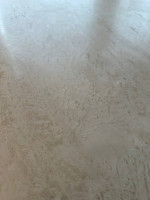 Travertine round kitchen / dining table