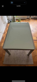 deal: Italian Expandable Glass Dining Table: Jensen Lewis Made by BoTempi see de