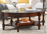 Beautiful Wood and Glass coffee table