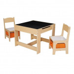Kids storage table and chairs with reversible table top - NEW