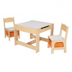 Kids storage table and chairs with reversible table top - NEW