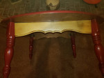 Farmhouse Red Round Americana Star Coffee Table