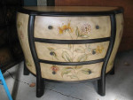 contempory Bombay Demilune Entry Table Dresser