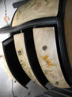 contempory Bombay Demilune Entry Table Dresser