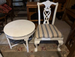 WHITE TABLE WHITE CHAIR