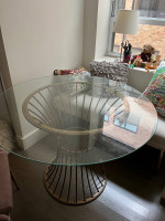 Round Glass Dining Table