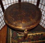 Elegant Etched Brass Table – three legs