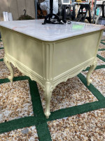 Bedside table with lamp