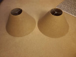 Two lamp shades for table lamps