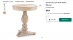 Powell (19A6053NV) Powell Stanton Natural Accent side table.
