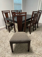 Dining table with chars
